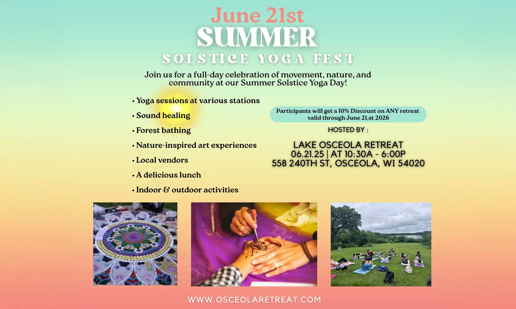 Summer Solstice Yoga Festival on on Jun 21 at 10:30 AM - Primary Image
