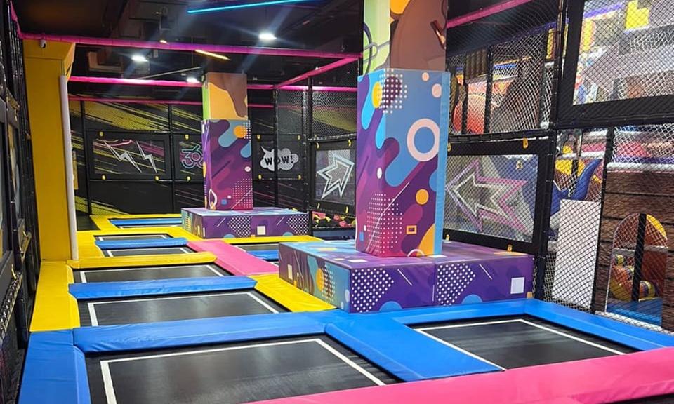For One Kid: Yas Mall Jump Trampo - 90-minute Super Saver Pass
