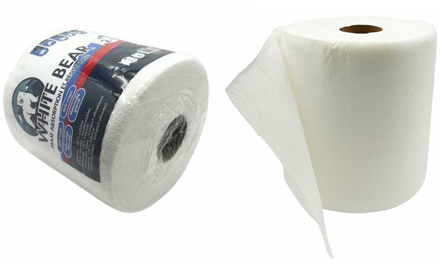 Image 5: Lot 6 rouleaux d'essuie-tout biodégradable 2 épaisseurs 