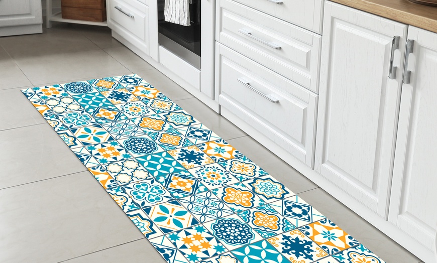 Image 19: Non-Slip Kitchen Runner Rug with Digital Print 