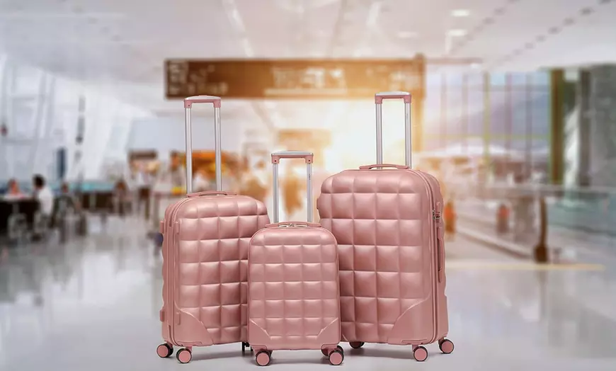 Image 1: Flight Knight Bubble Hard Shell Suitcases