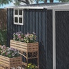 Image 3: Outsunny 4x6ft Outdoor Garden Storage Shed with Window and Vents