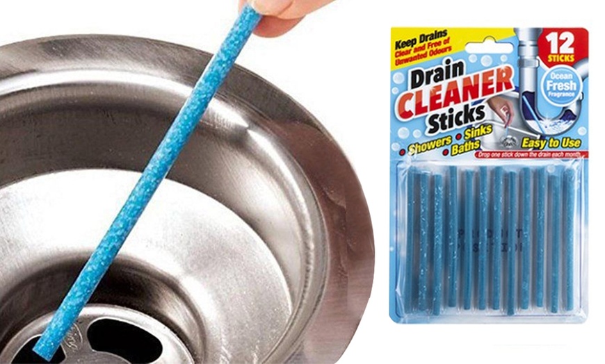 Image 1: Drain Cleaner Sticks