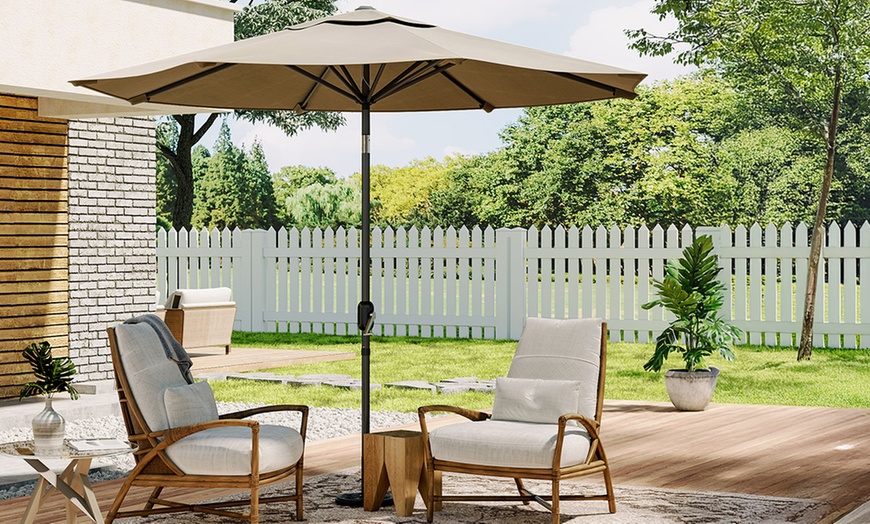 Image 4: 3M Garden Parasol with UV Protection and 360° Tilt 