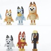 Image 3: 8-Pack Bluey Family and Friends Action Figure Set