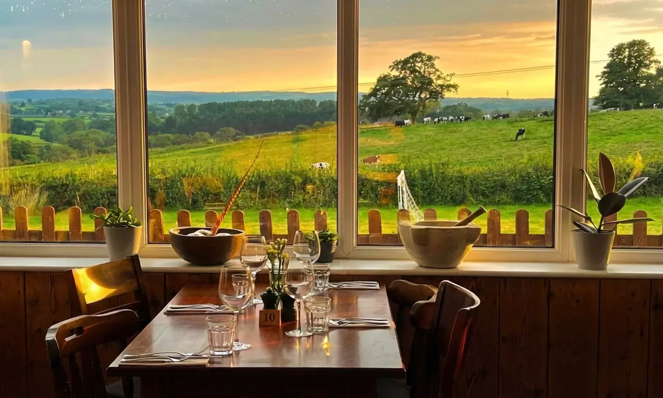 Steak & Wine for 2, 3, or 4 at a Country Pub w/ Panoramic Valley Views