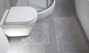 Bath and Pedestal Mat Set 