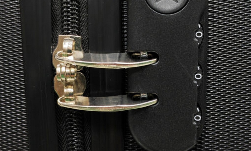 Image 4: 18'' Cabin Suitcase - ABS Hard Shell, Spinner Wheels, Lock