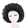 Image 3: Extra Large Long Hair Care Satin Bonnet Cap Night Sleep Hat Head Wrap Cover