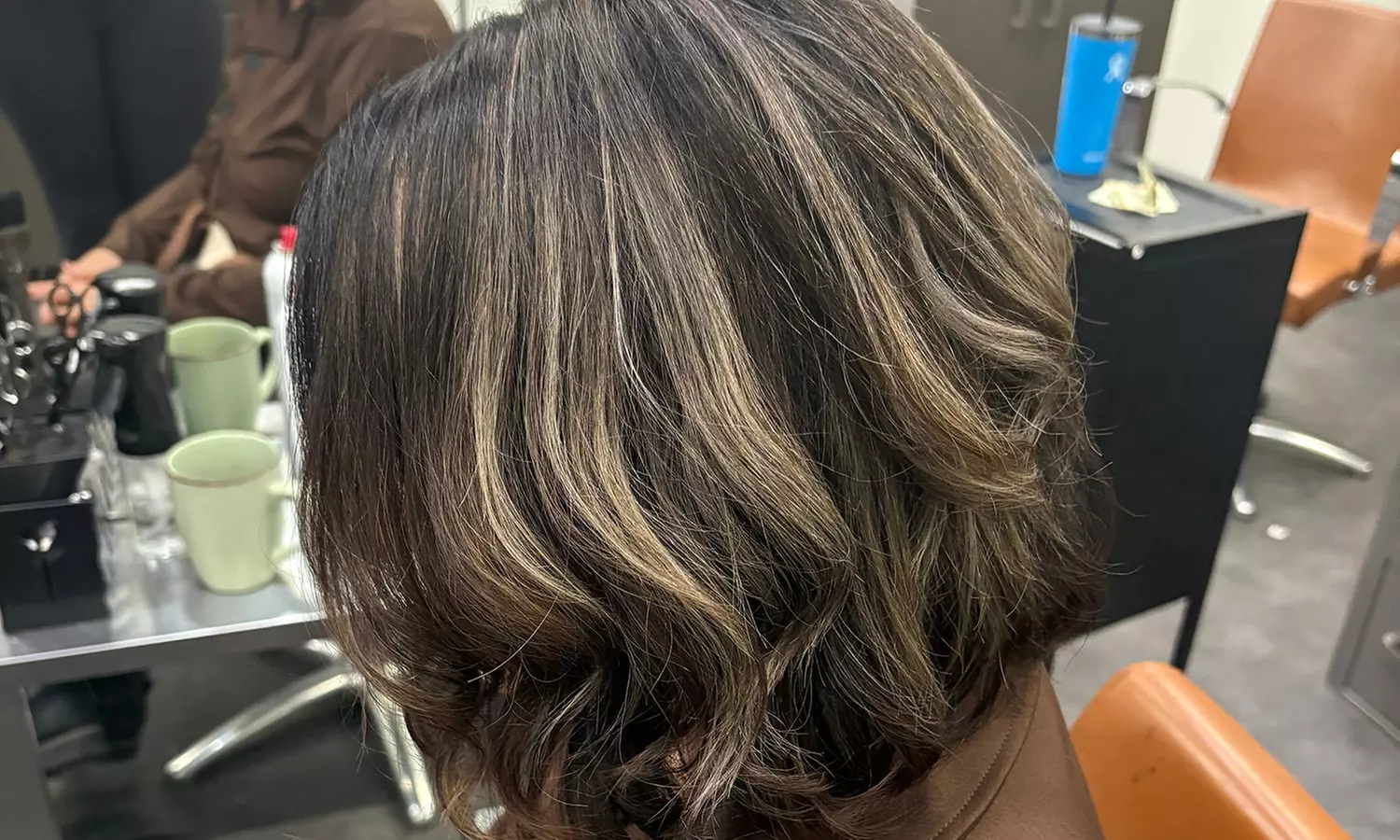 Haircut with Glossing Treatment or Accent Highlights