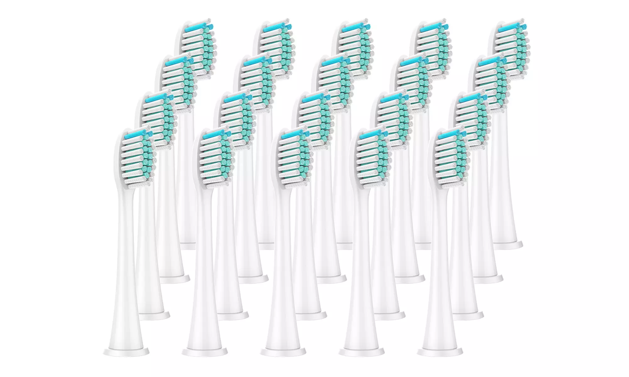 12 Pcs Toothbrush Replacement Brush Heads - White (Philips Sonicare Compatible)