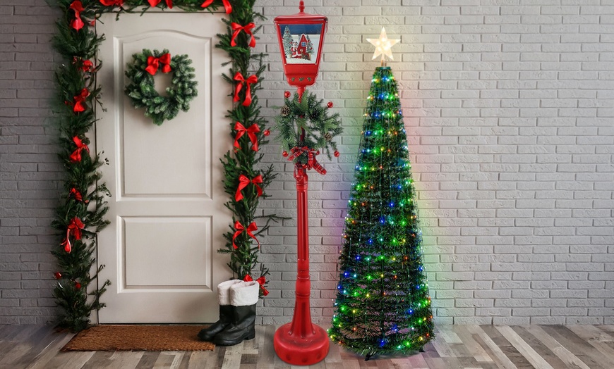 Image 1: Lampione rosso di Natale