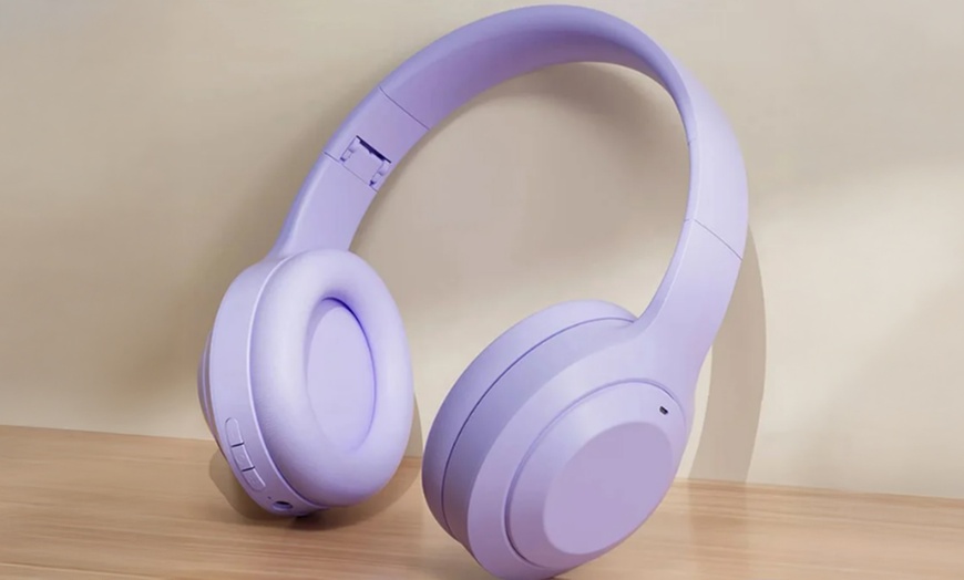 Image 3: Foldable Stereo Wireless Bluetooth Headset