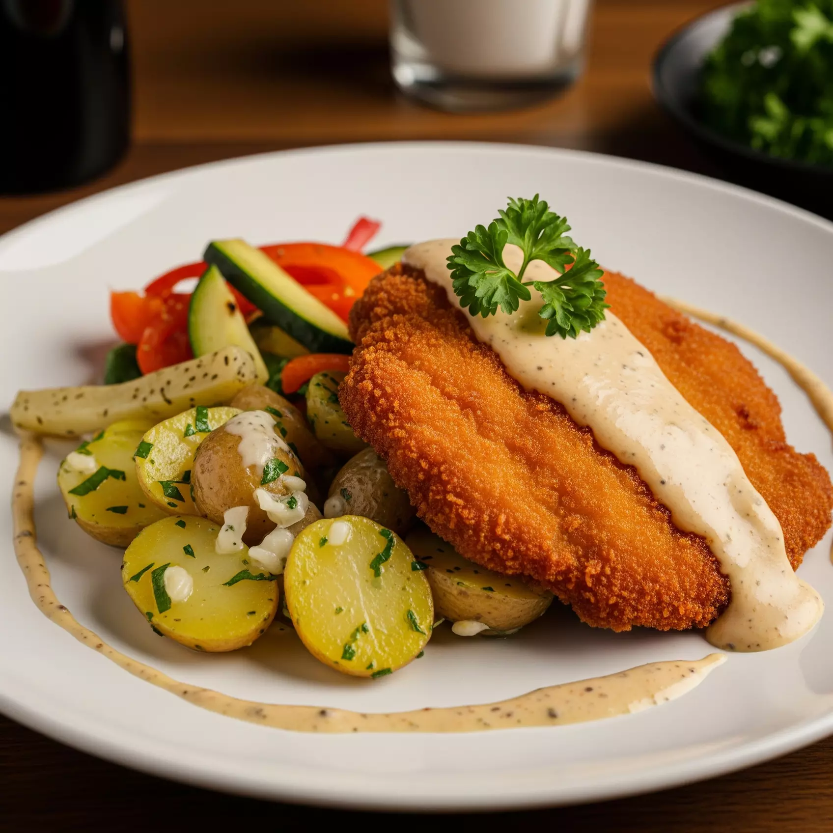 Schnitzel mit Beilage für 1 - 4 Personen