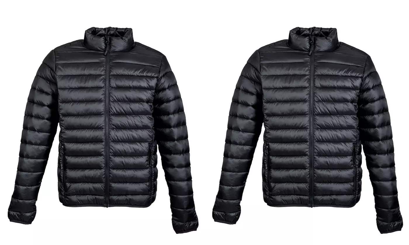 Piumino Uomo Lucido Imbottito Effetto Piuma Idrorepellente 100gr