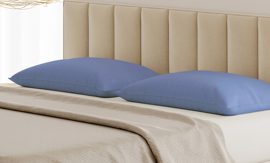 Image 5: Coppia Federe 100% puro Cotone Alta qualità Made in Italy