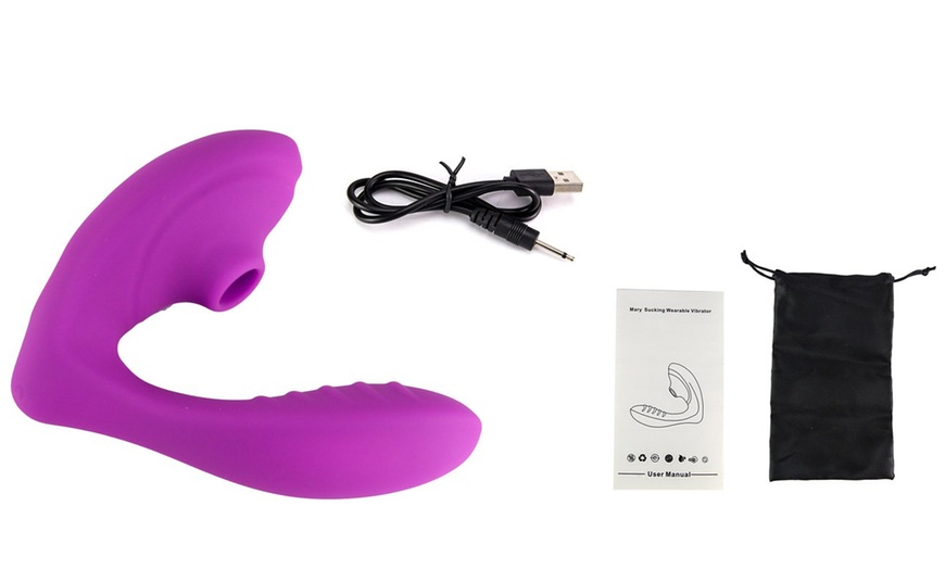 Image 4: 10 Speeds USB Rechargeable Clitoral Sucking Clitoris Suction Vibrator