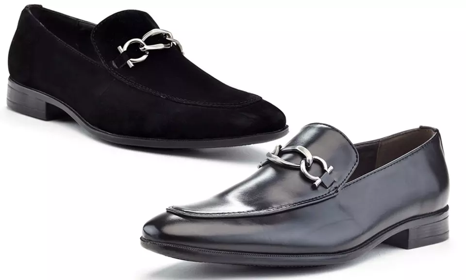 Marco Vitale Men's Slip-On Buckle Dress Loafers - Primary Image