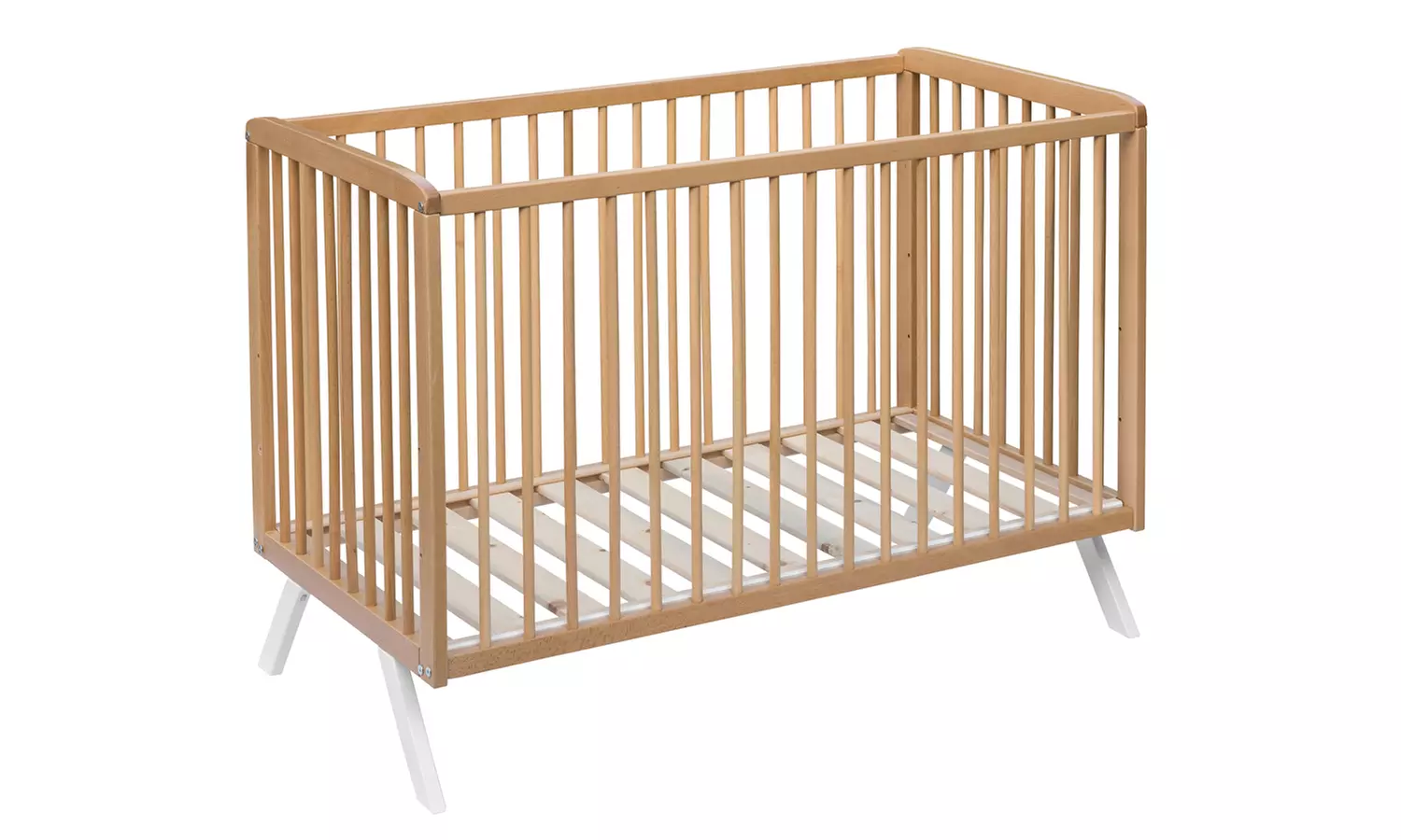 Lit pour bébé en bois de hêtre, design scandinave, Theresa de Amal II - Second Medium