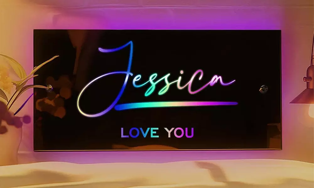 Personalized Mirror Sign