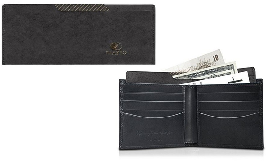 Image 1: Men's Black Wallet Divider Insert