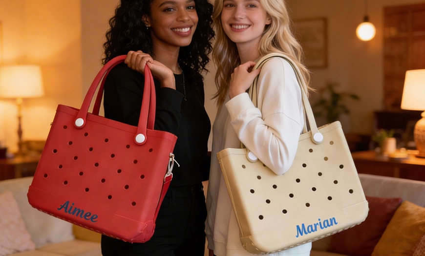 Image 9: Custom Beach Bags from Justyling - Perfect Gift (Up to 82% Off)