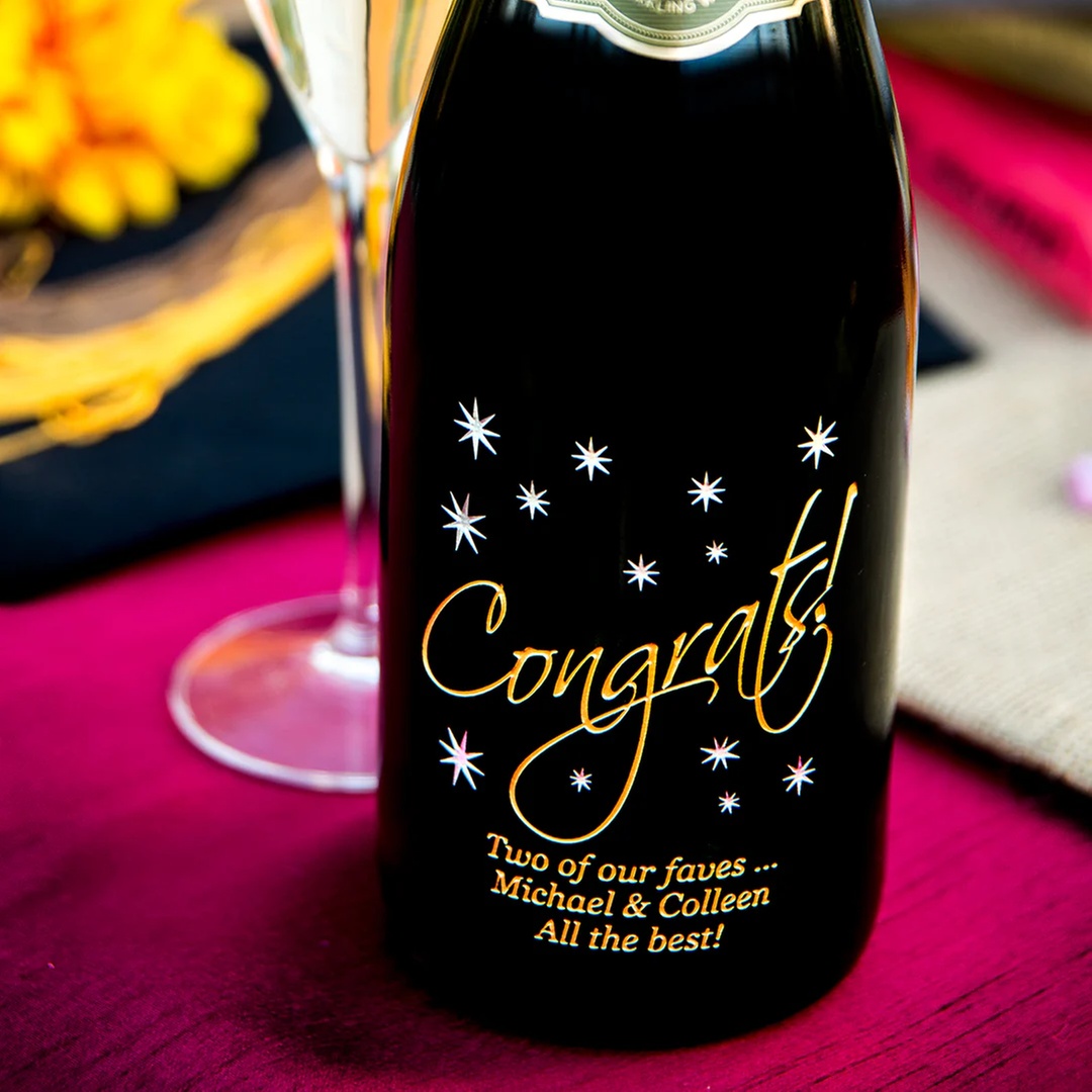 Premium Retirement Wine Gifts | Personalized Custom Etched Milestone Bottles