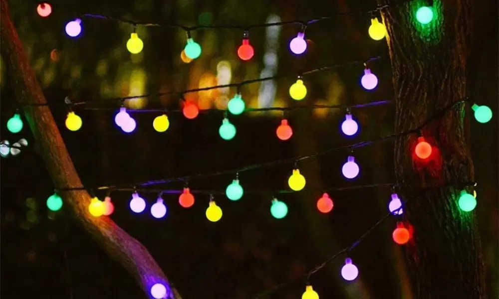 1 o 2 set da 100 lampadine solari a LED