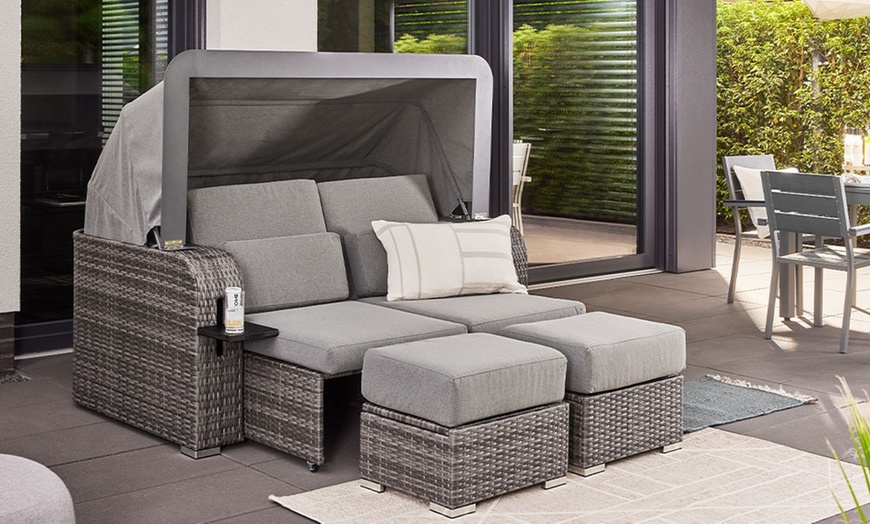 Image 5: Home Deluxe Strandkorb mit Liegefunktion „Holby“