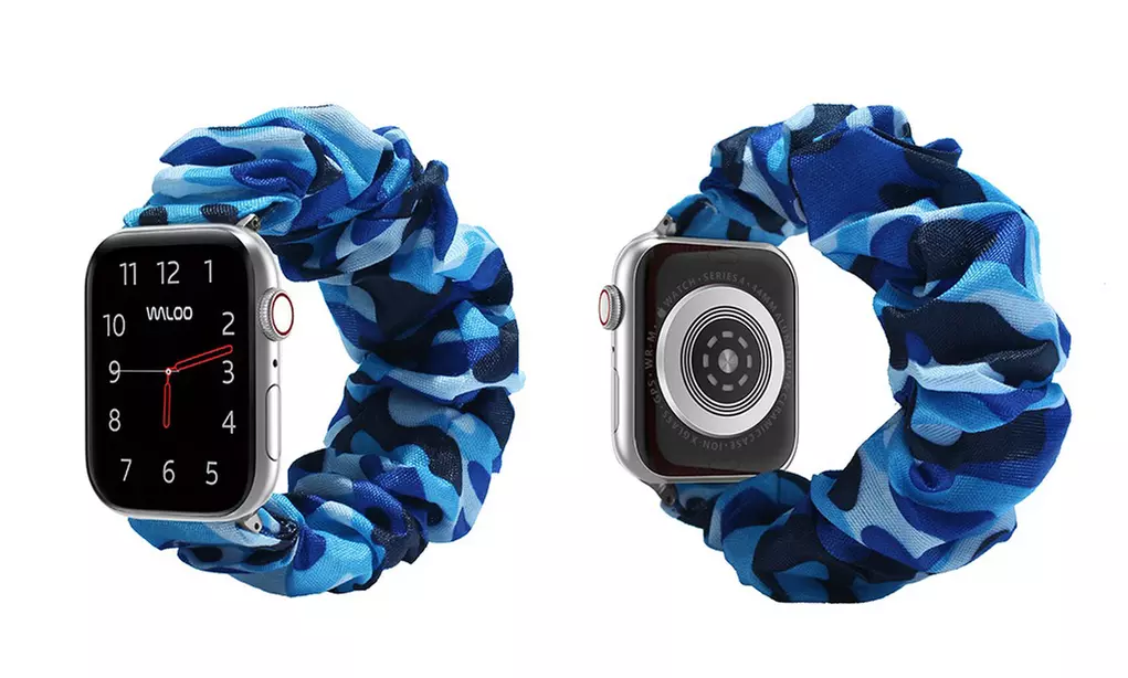 Waloo Elastic Scrunchie Band for All Apple Watch Series