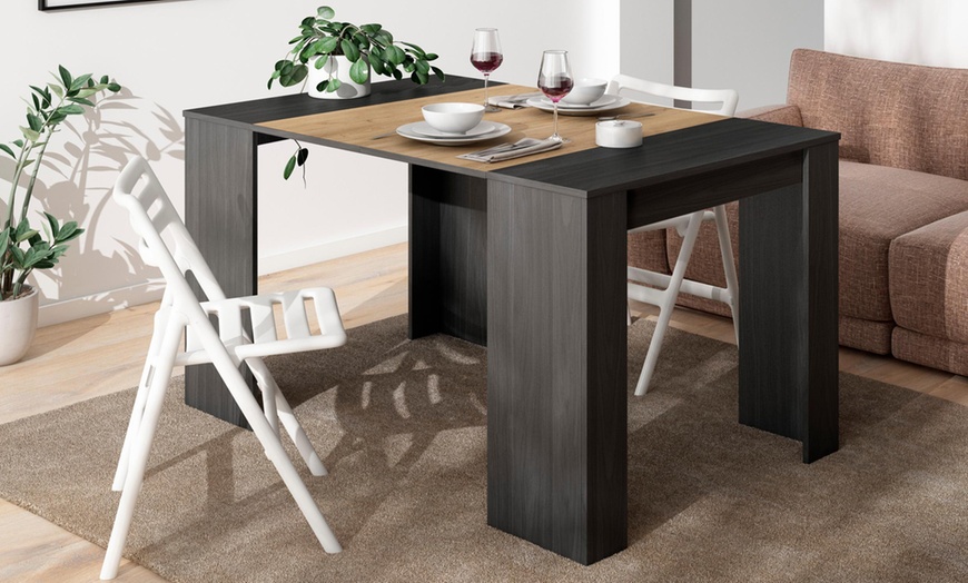 Image 13: Extendable Console Table for 6 people or up to 14 people