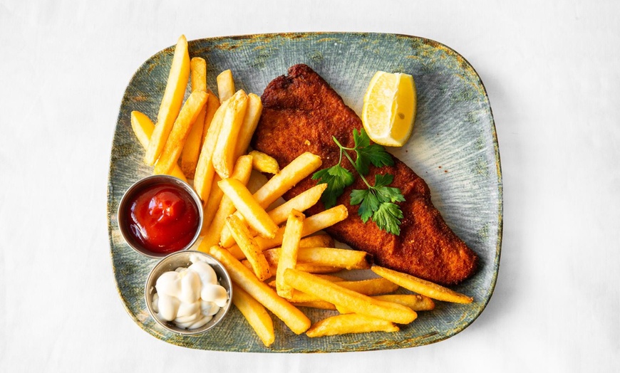 Image 1: Schnitzel-Menü in 3 Gängen inkl. Getränk für bis zu 4 Personen