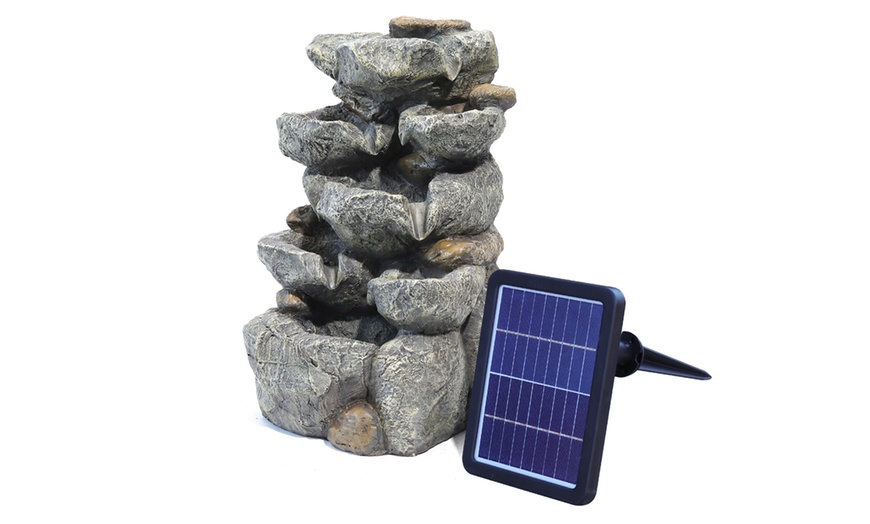 Image 2: Outdoor LED Rockery Water Feature with 4 Styles