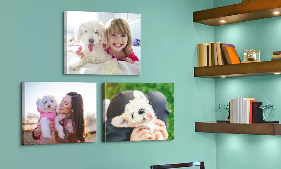 One, Two, Three, or Four 16x20" Personalized Premium Thick Wrap Canvases from Canvas on Demand (Up to 86% Off) - Primary Image