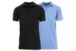 2-Pack Galaxy By Harvic Men's Tagless Dry-Fit Moisture-Wicking Polo Shirt - Second Medium