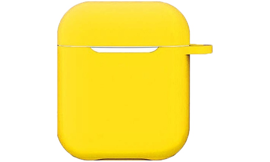 Image 2: AirPods Silicone Case Cover Protective Skin for Apple Airpod Charging Case