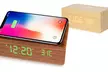 1 ou 2 réveils design en bois avec station de charge QI - Second Medium