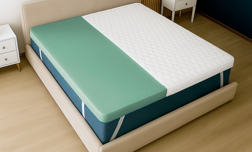 Image 2: Topper de 5 cm de memory foam puro The White Stone