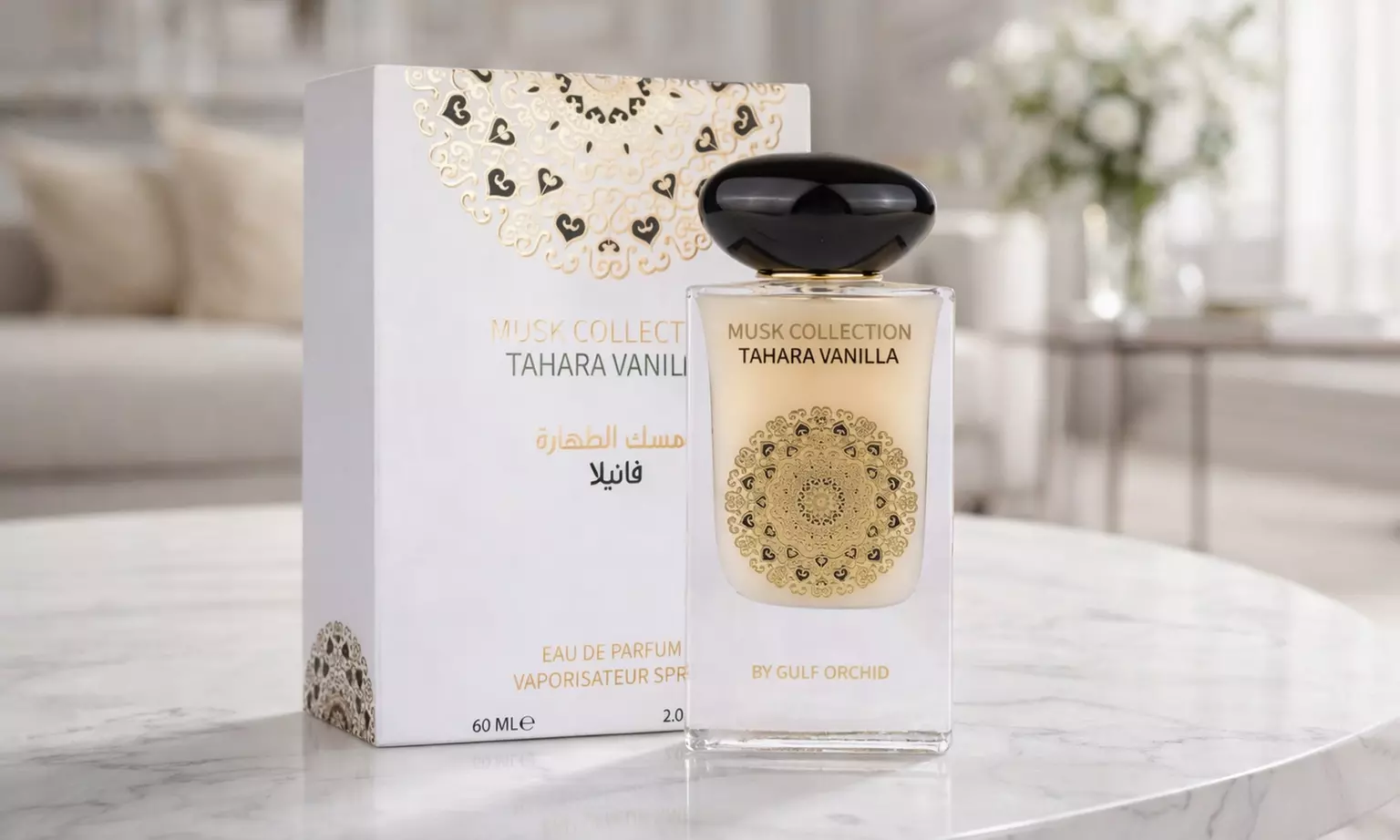 Eau de parfum pour femme Gulf Orchif collection Tahara Vanille 60 ml