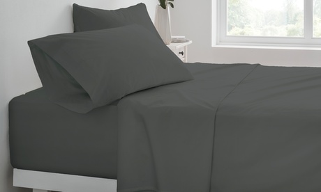 Sleepdown Unisex Pink Polycotton Fitted Sheet Or Pillowcases: Super King Deluxe Fitted Sheet /Soft