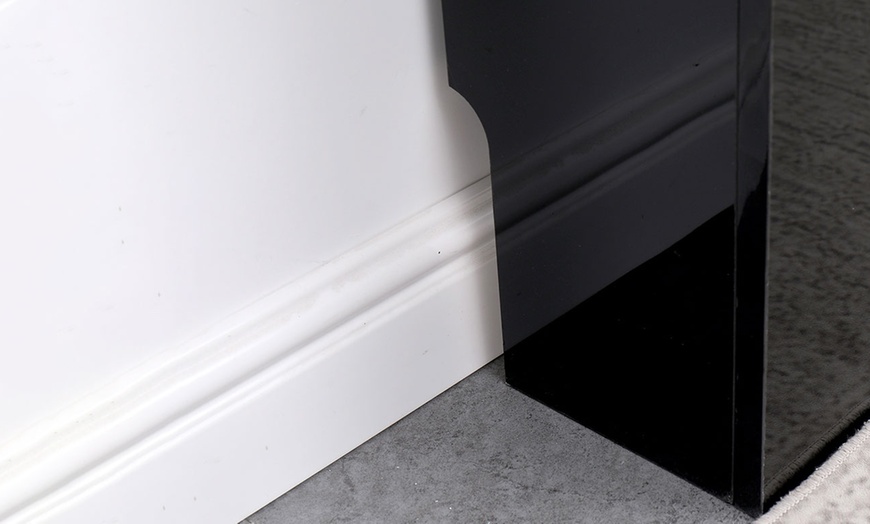 Image 6: High Gloss Black Radiator Cover