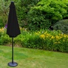 Image 3: LED Parasol 2.7m Tilt Design, Black with 32 Solar-Powered Lights