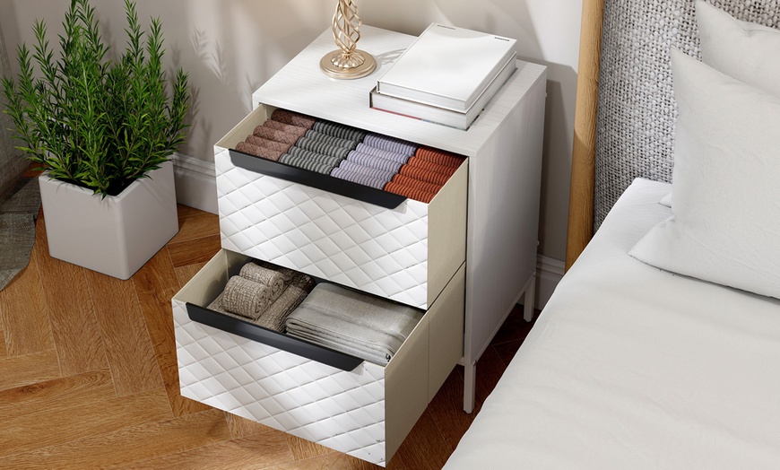 Image 3: HOMCOM Fabric Drawers