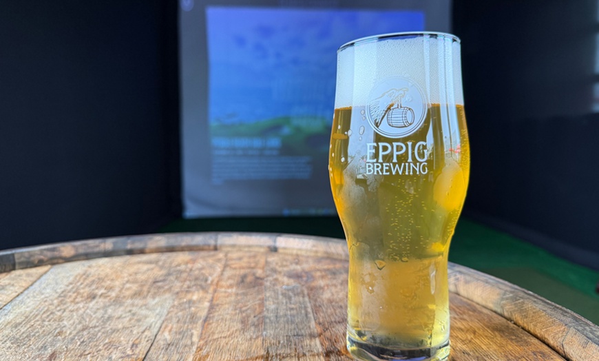Image 4: Fore and Pour: One/Two-Hours of Golf Simulator with Pitcher of Beer