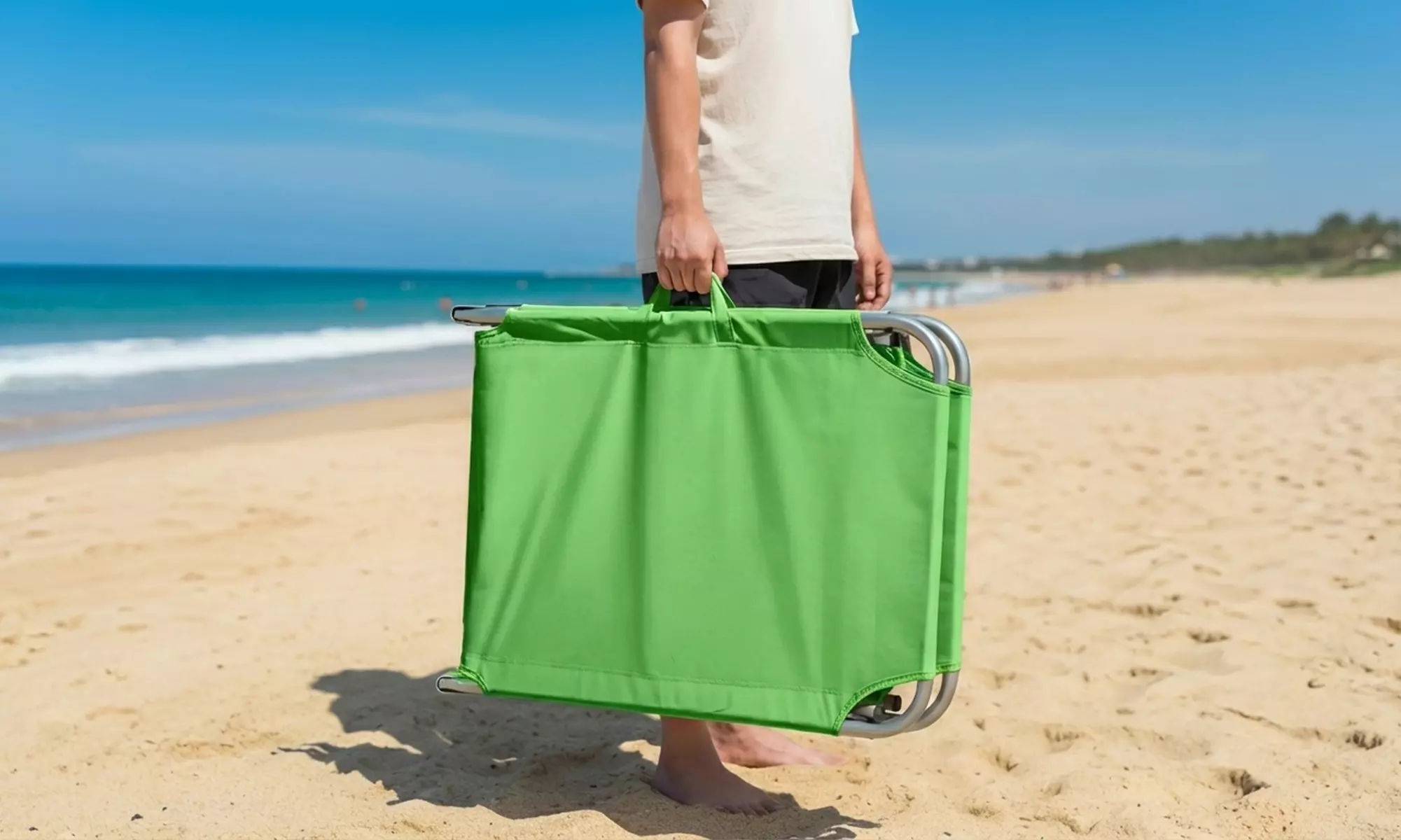 Opvouwbaar zonnebed met zonnescherm