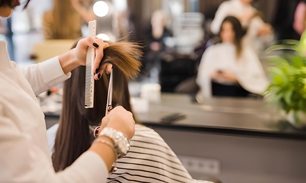 Sesión de peluquería con peinado, lavado, mascarilla y masaje craneal - Mia Peluqueria By NatiRomero