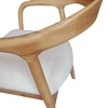 Image 5: 2 sillones de mesa en fresno y lino natural crudo, Titus de Dossense