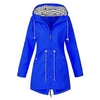 Image 4: Water-resistant Hooded Longline Raincoat