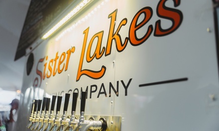 Choice of 2 Pints w/ Pretzel Appetizer - Sister Lakes Brewing Company