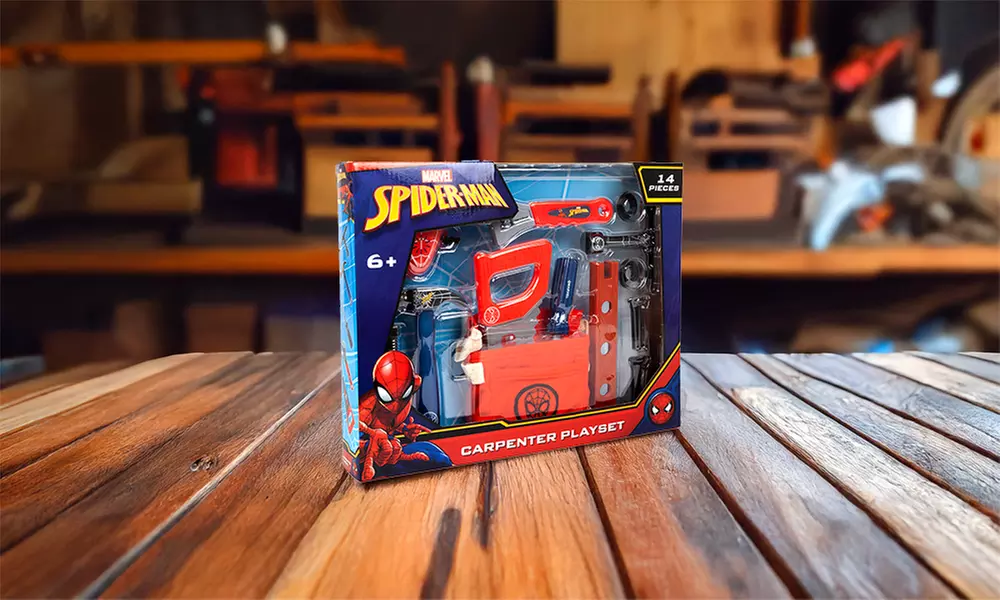 Spiderman 14 Piece Carpenter Playset - Tool set
